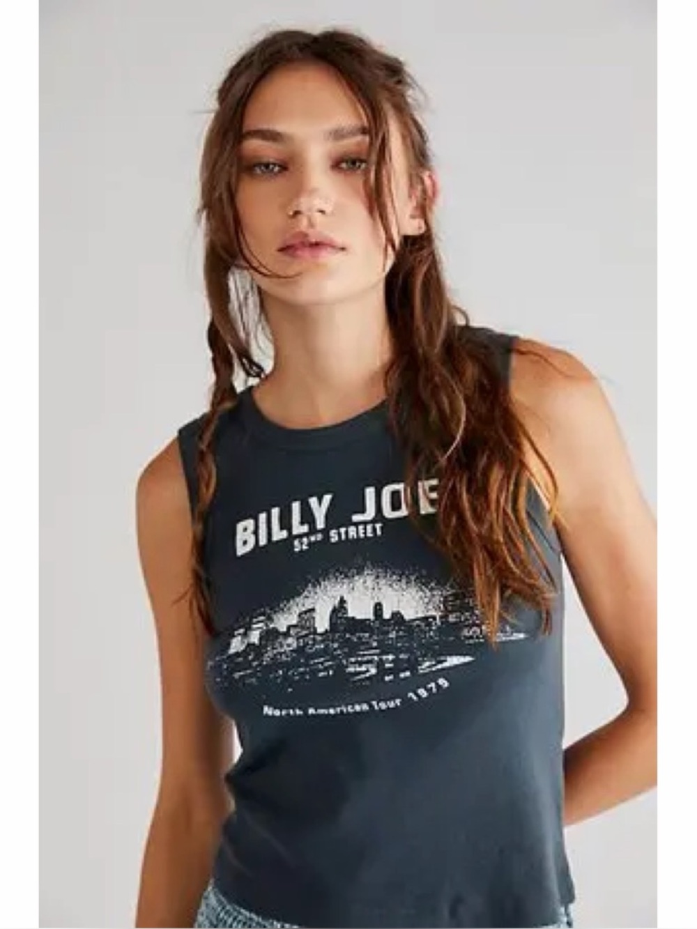 Daydreamer Billy Joel 52nd Street Tank Top Vintage Black